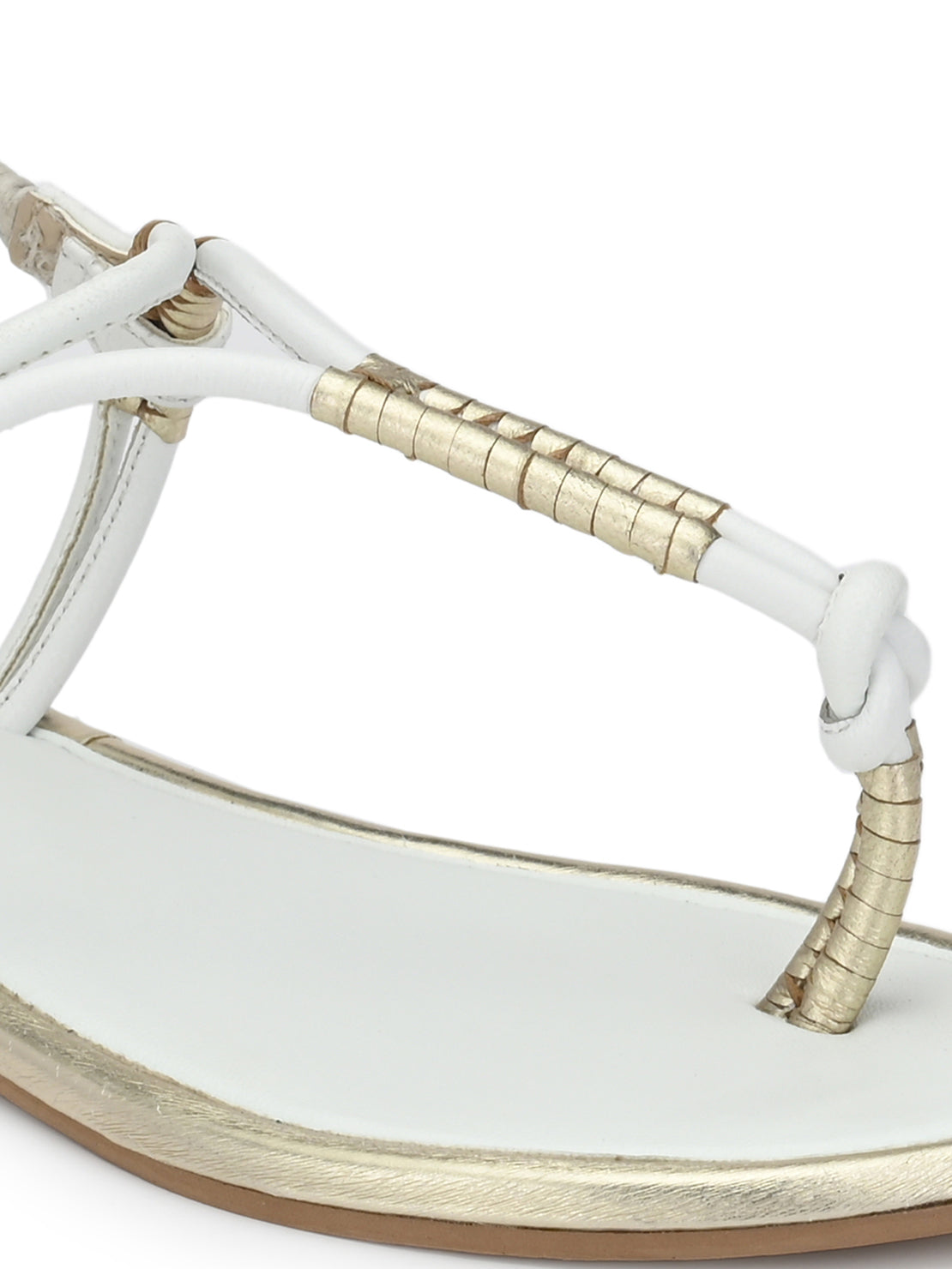 Aady Austin Women White Casual Open Toe Flats (AUSF19034)