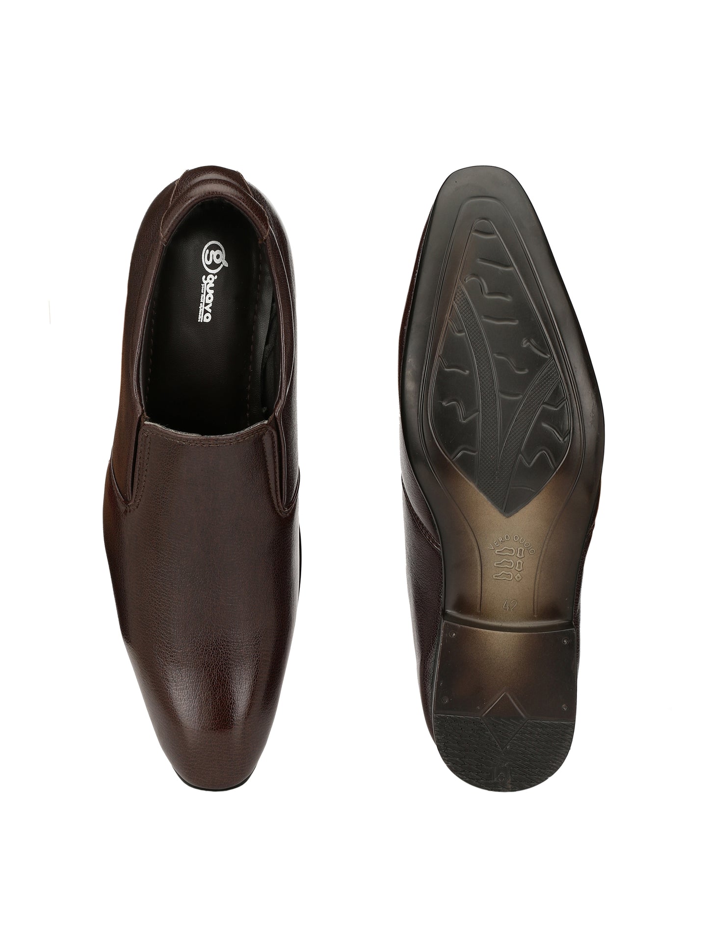 Guava Men's Brown Elegant Slip On Formal Shoes (GV15JA415)