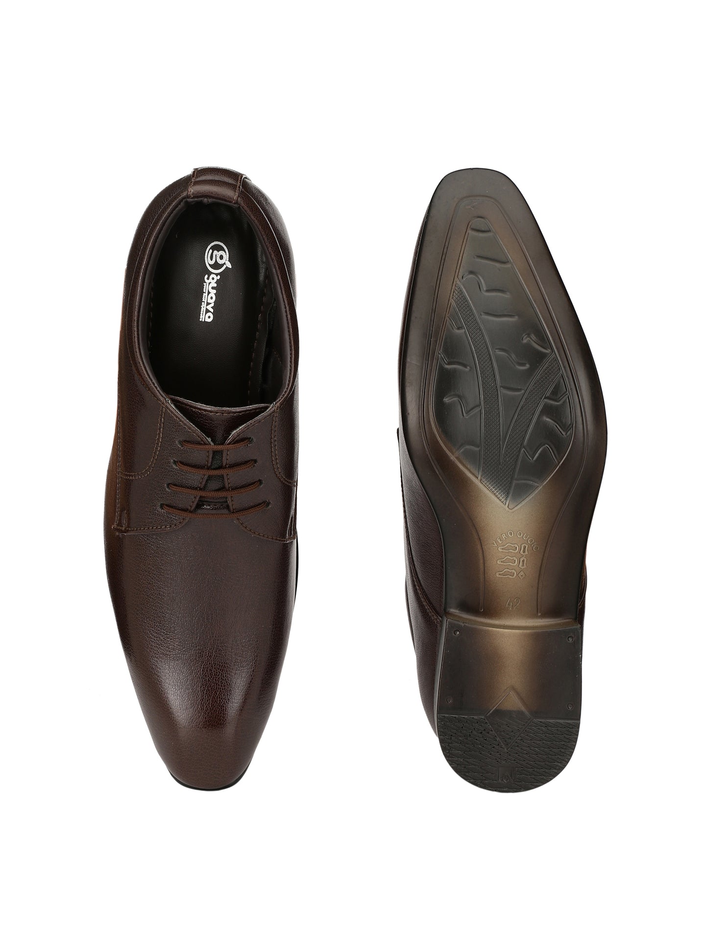 Guava Men's Brown Elegant Lace Up Formal Shoes (GV15JA417)