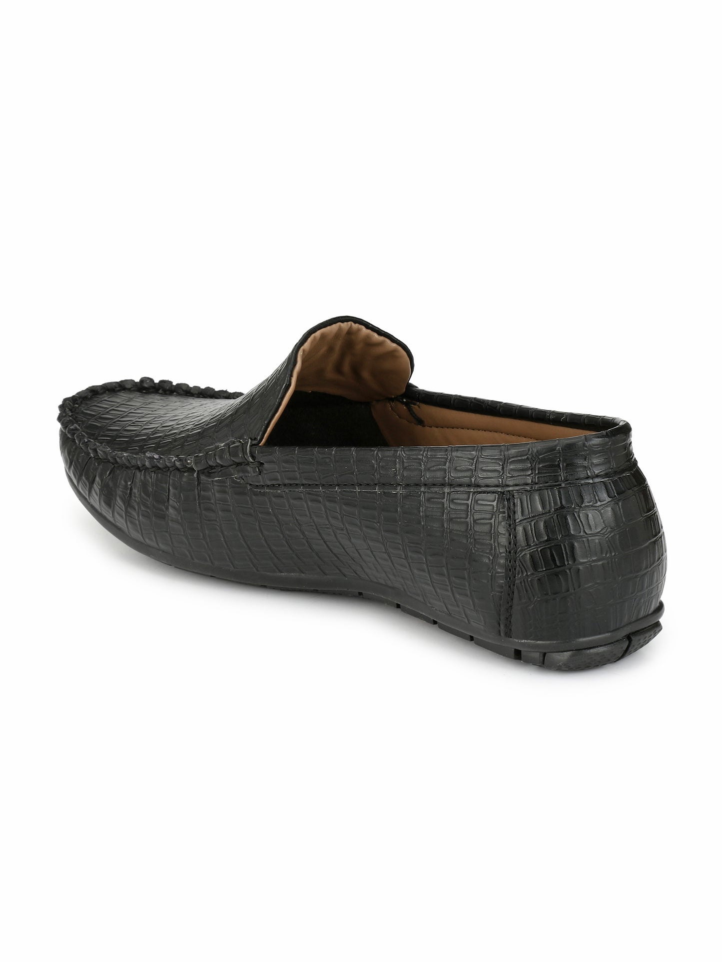 Guava Men's Stylish Black Casual Slip On Driving Loafers (GV15JA450)