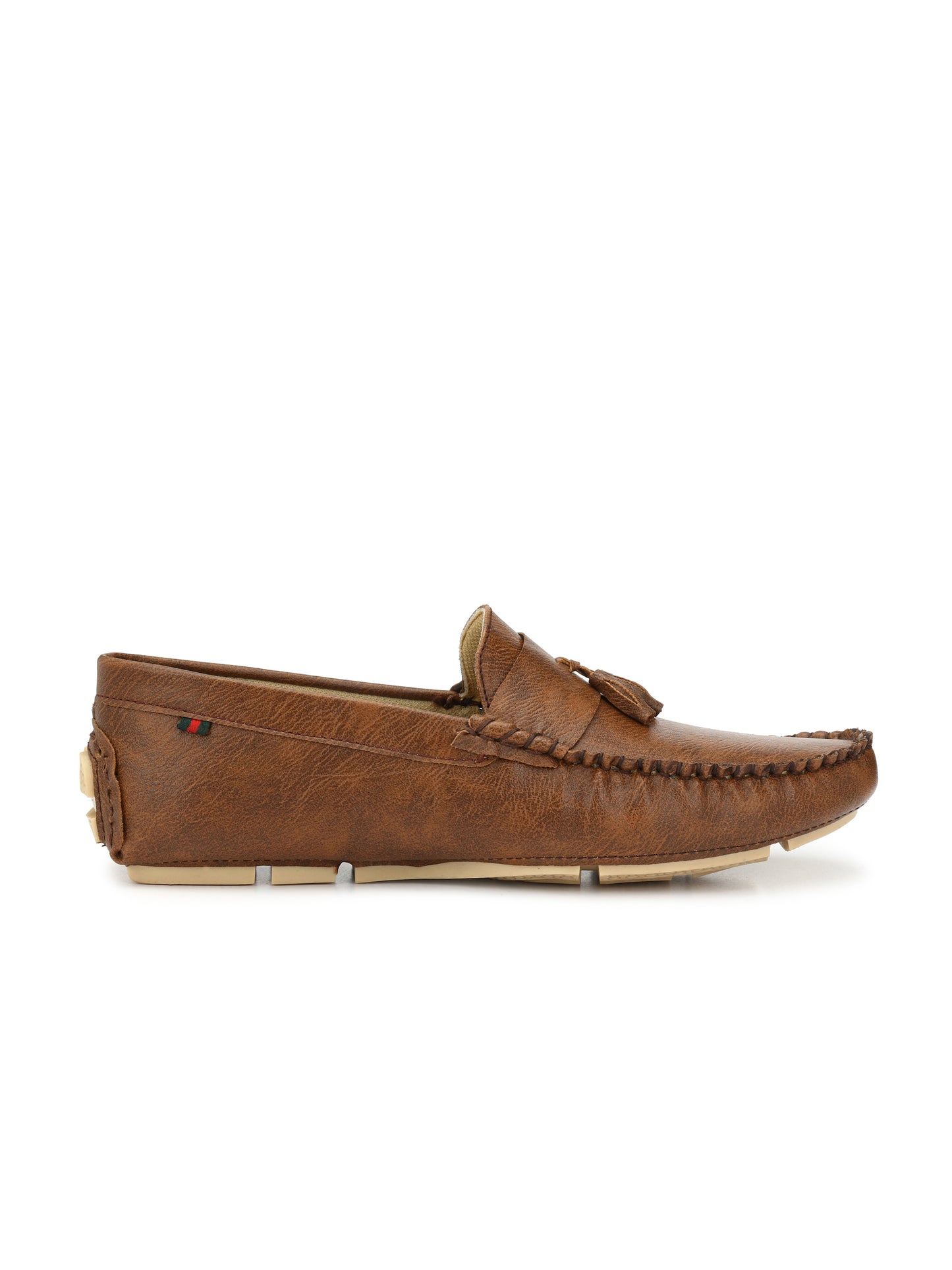 Guava Men's Tassel Brown Casual Slip On Driving Loafers (GV15JA452)