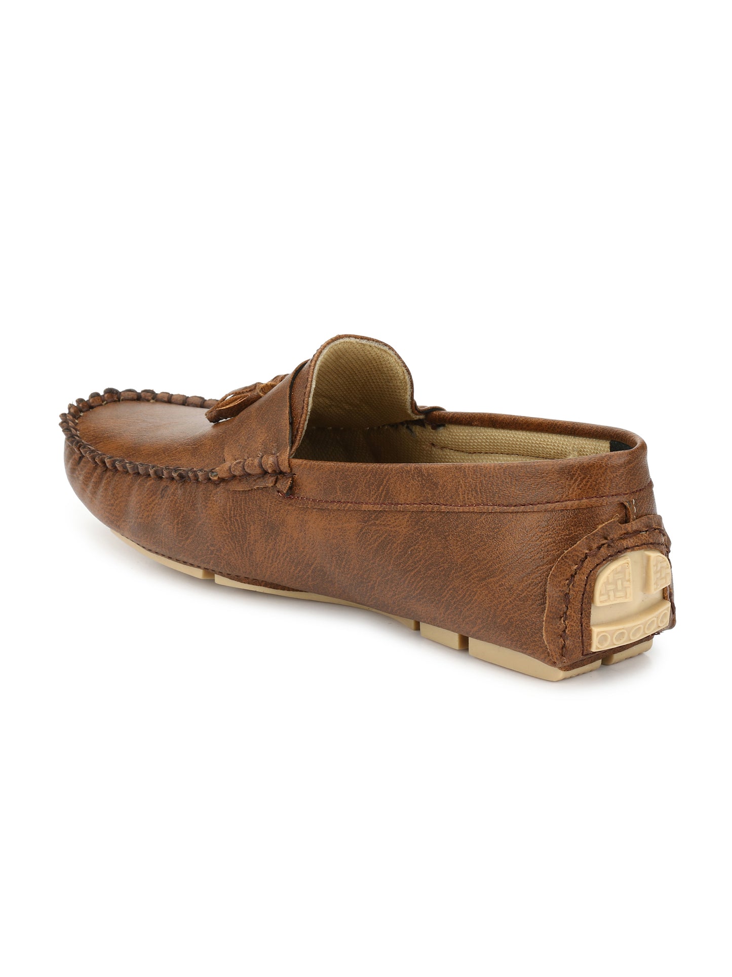 Guava Men's Tassel Brown Casual Slip On Driving Loafers (GV15JA452)