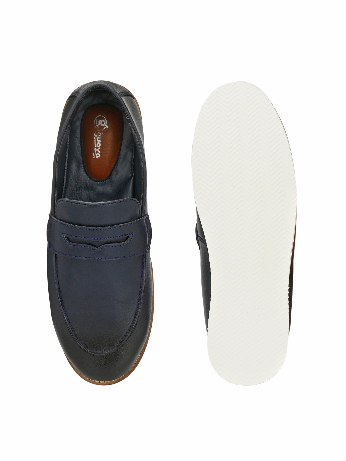 Guava Men's Blue Light Casual Slip On Driving Loafers (GV15JA456)