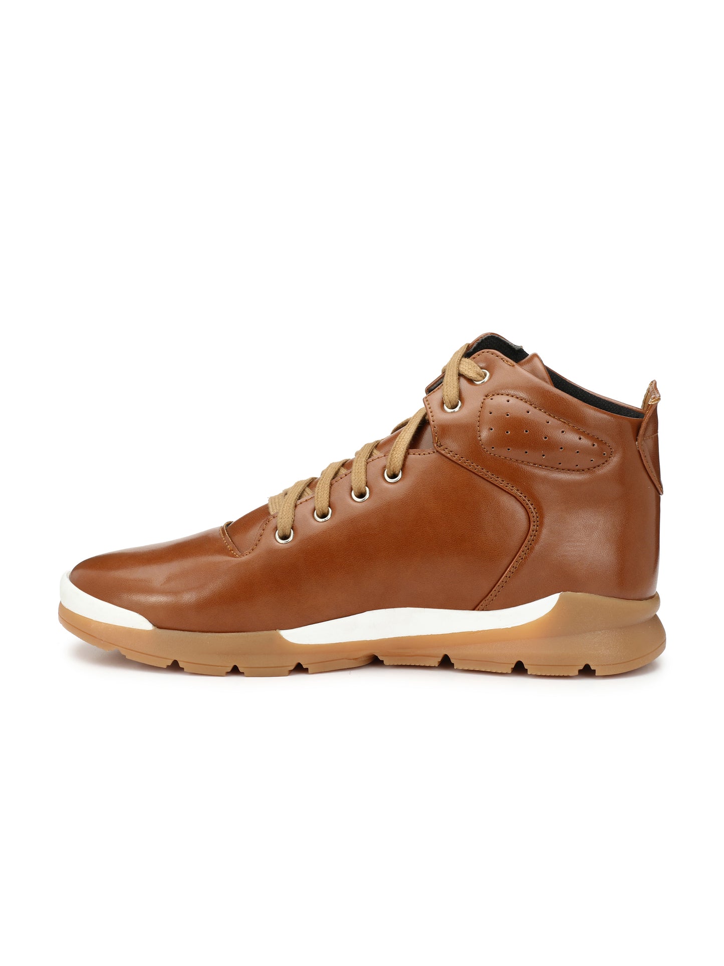 Guava Men's Brown Leather Ankle Lace Up Sneaker (GV15JA459)