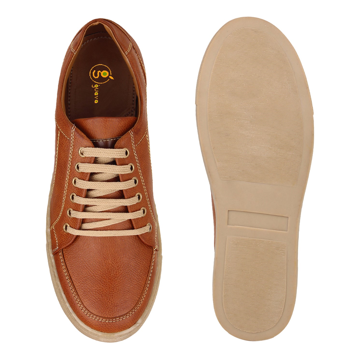 Guava Men's Tan Draco Casual Lace Up Sneaker (GV15JA481)