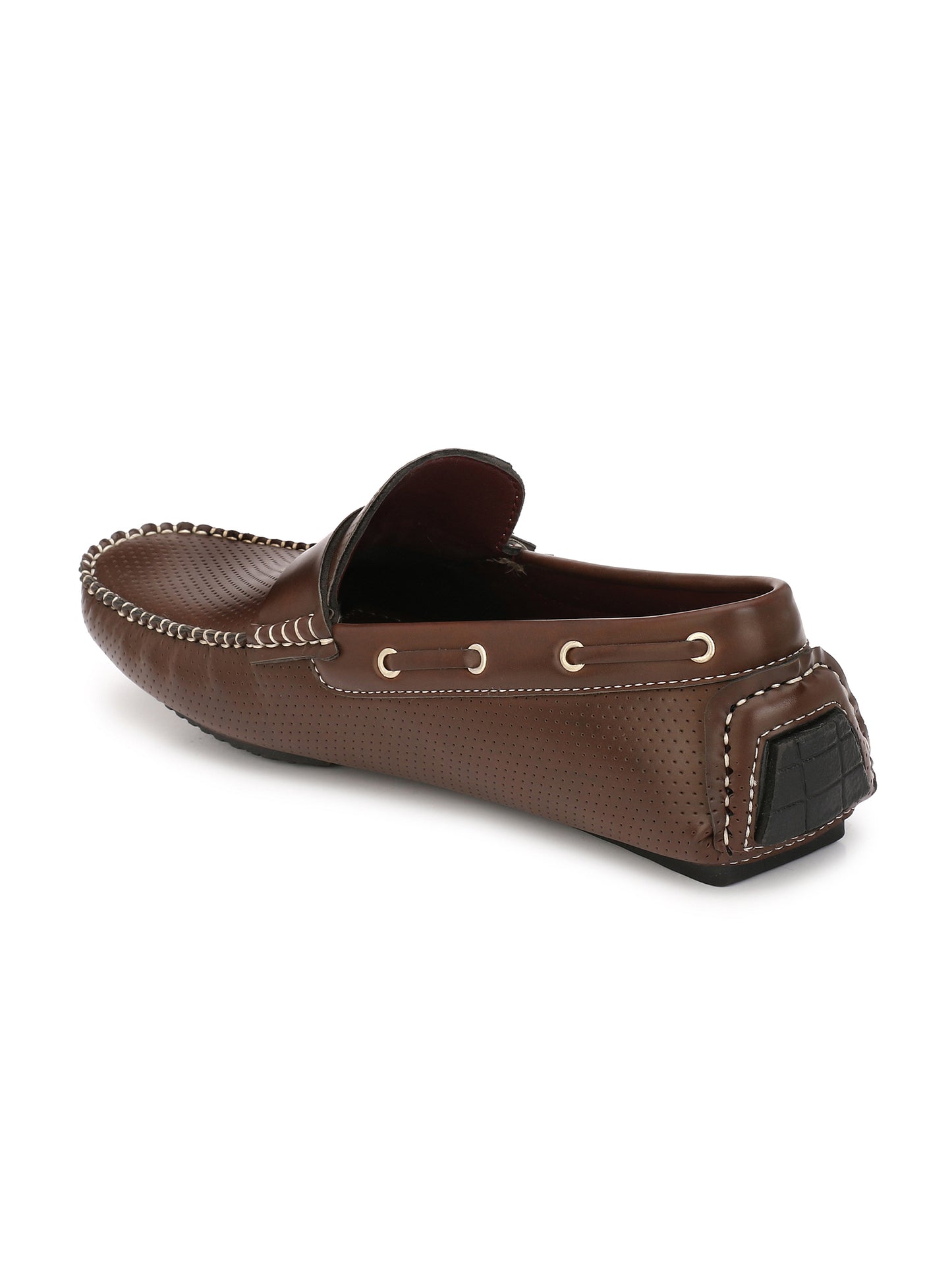 Guava Men's Brown Casual Buckle Slip On Driving Loafers (GV15JA499)