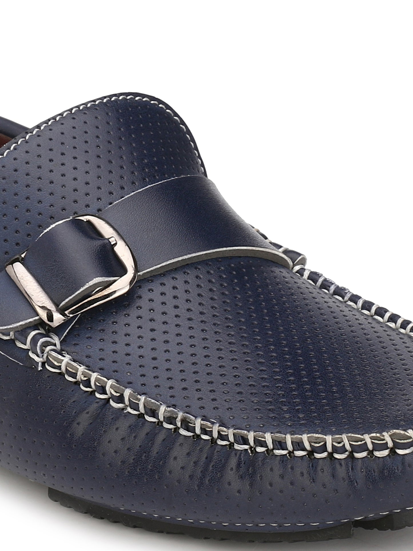 Guava Men's Blue Casual Buckle Slip On Driving Loafers (GV15JA501)