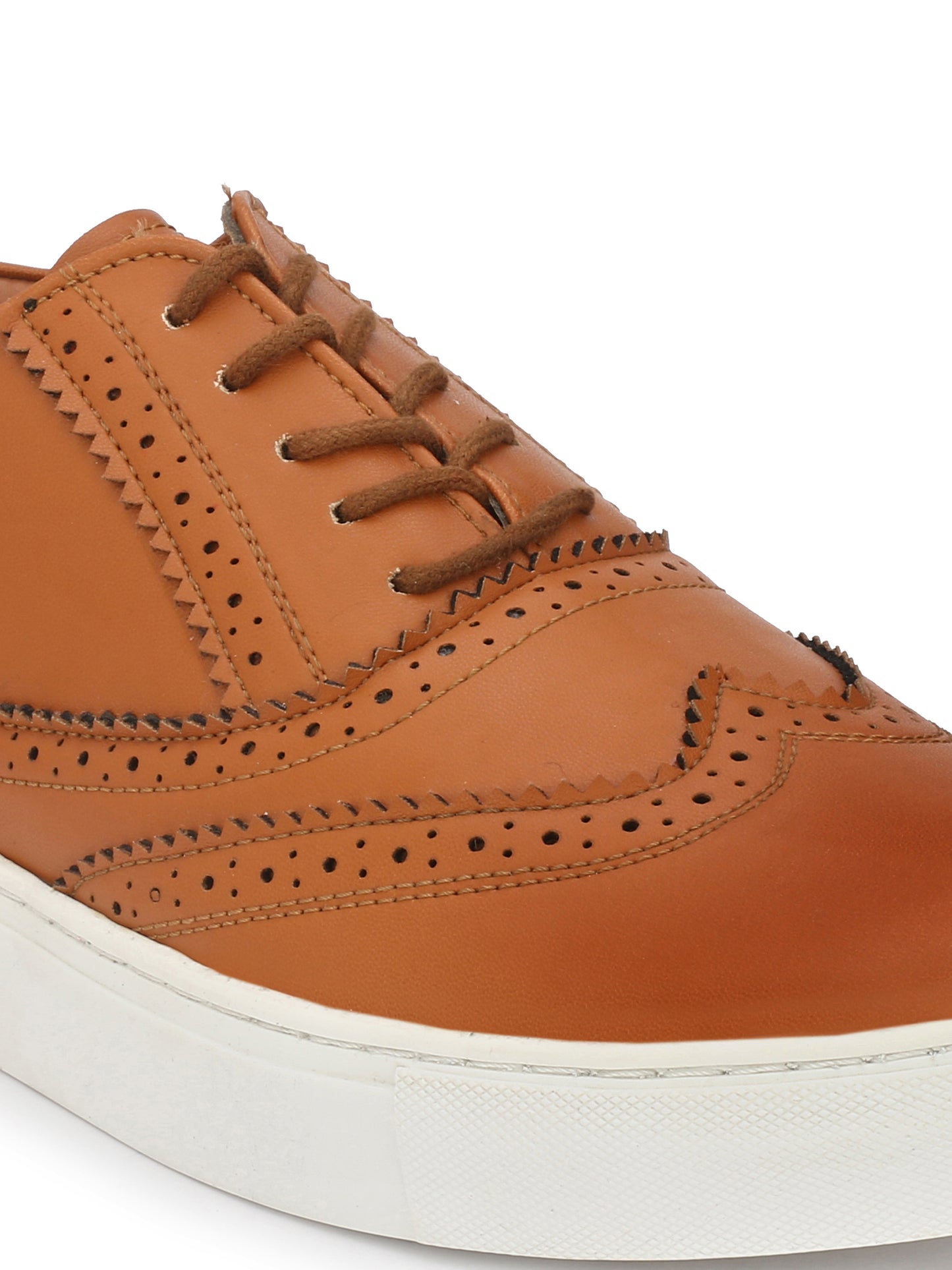 Guava Men's Tan Brogue Lace Up Sneaker (GV15JA520)