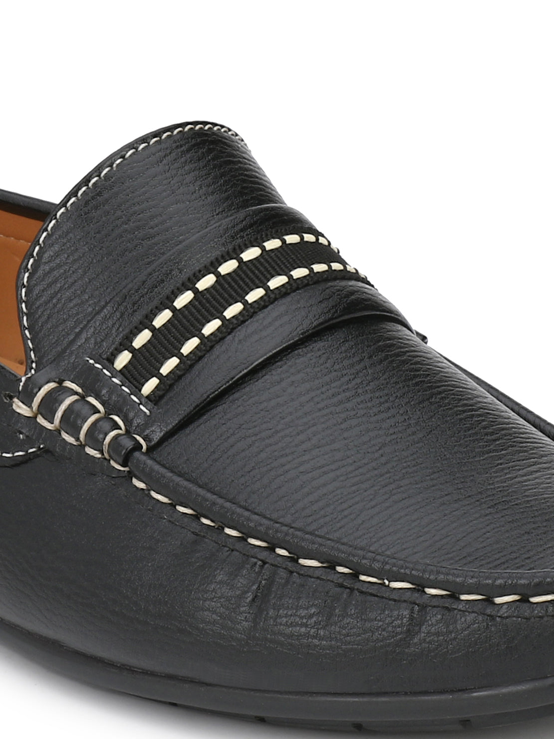 Guava Men's Black Casual Slip On Driving Loafers (GV15JA569)