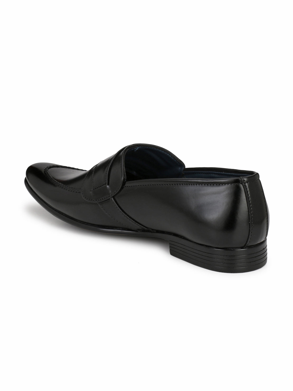 Guava Men's Black Slip On Semi Formal Shoes (GV15JA574)