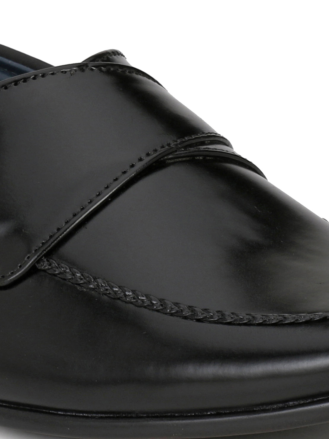 Guava Men's Black Slip On Semi Formal Shoes (GV15JA574)