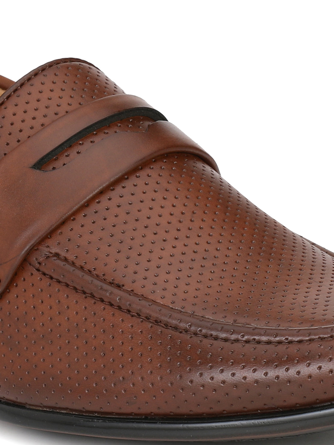 Guava Men's Brown Penny Slip On Formal Shoes (GV15JA577)