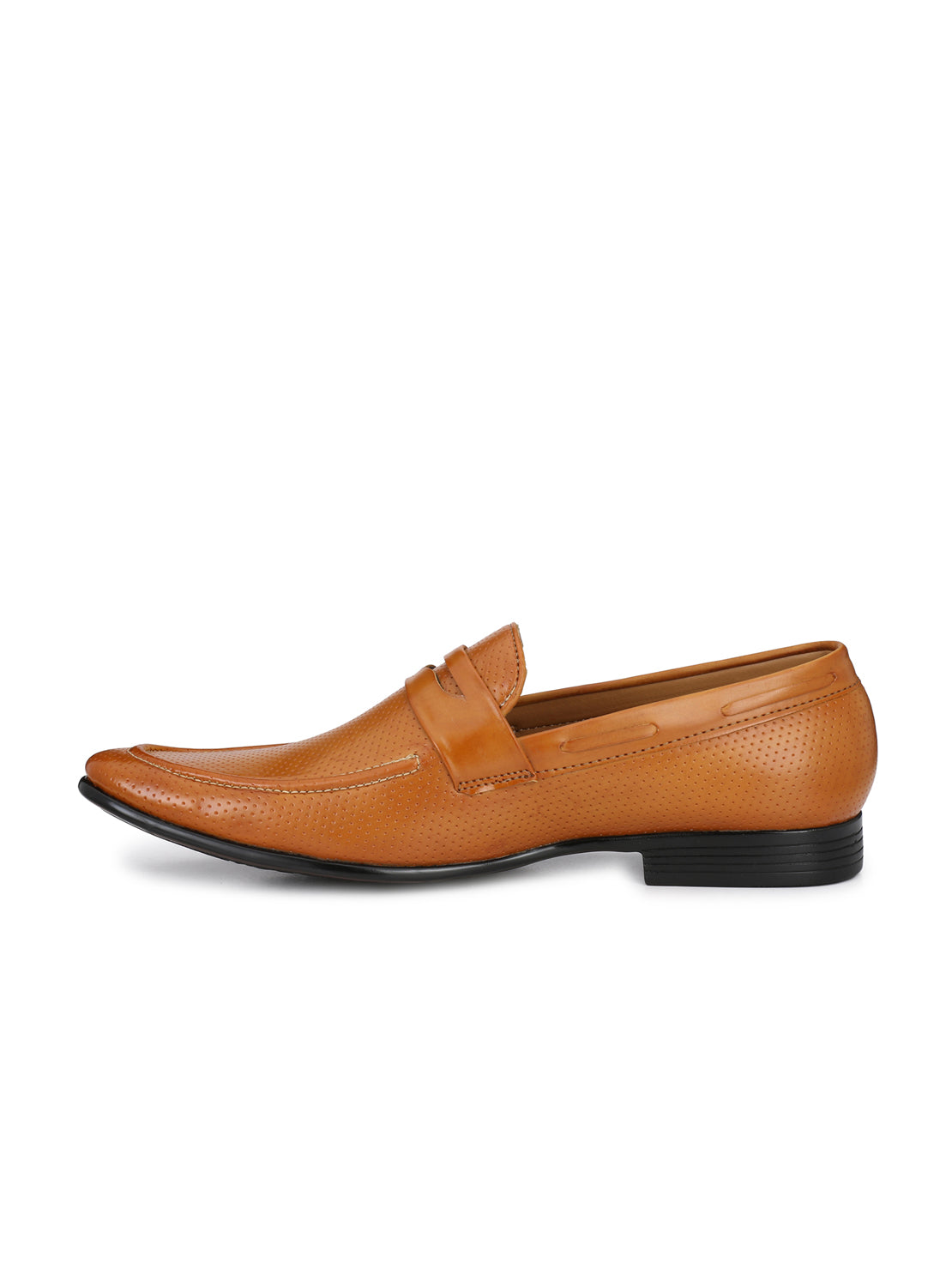 Guava Men's Beige Penny Slip On Formal Shoes (GV15JA579)