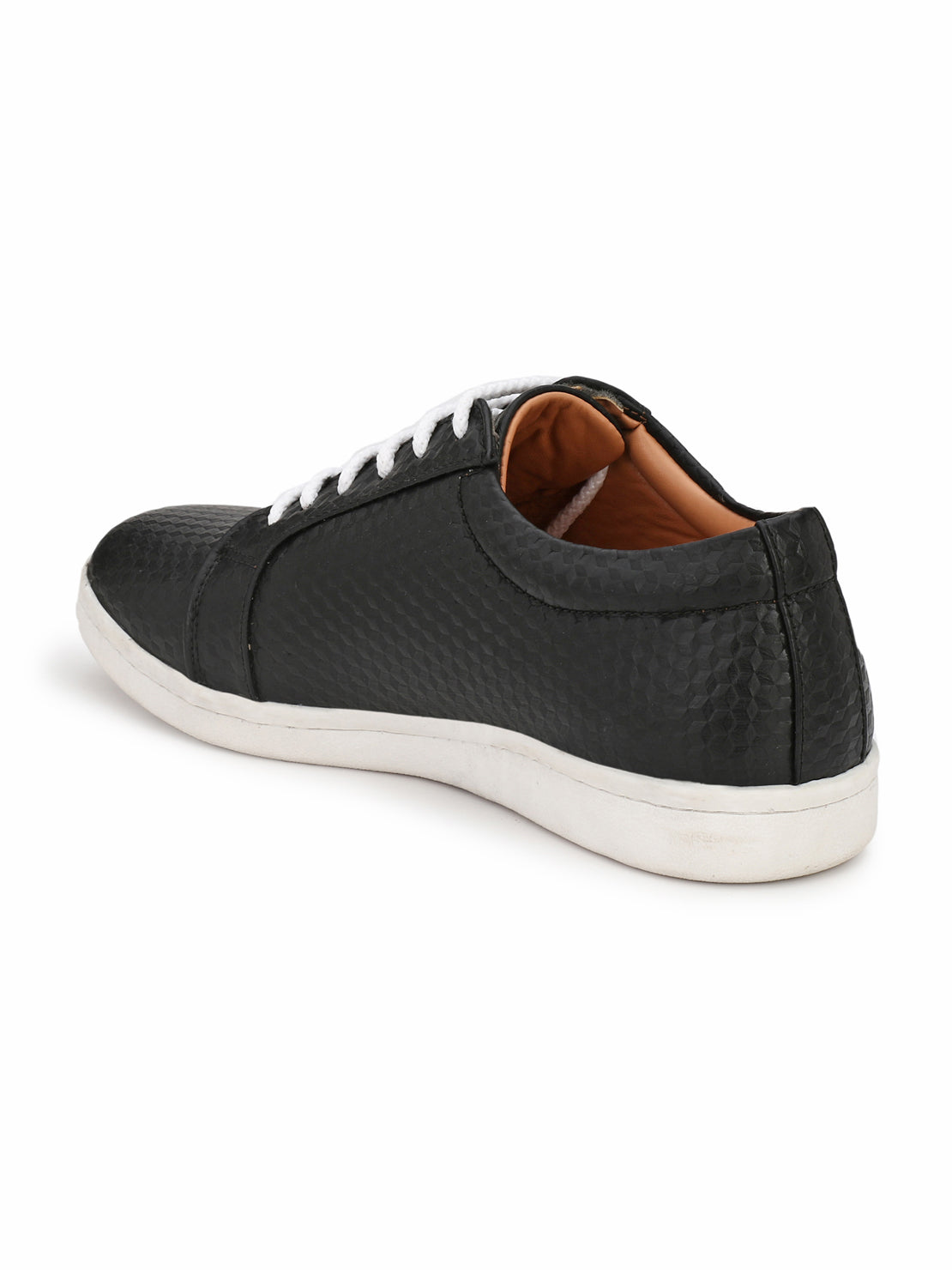 Guava Men's Black Diamond Cut Comfy Lace Up Sneaker (GV15JA602)
