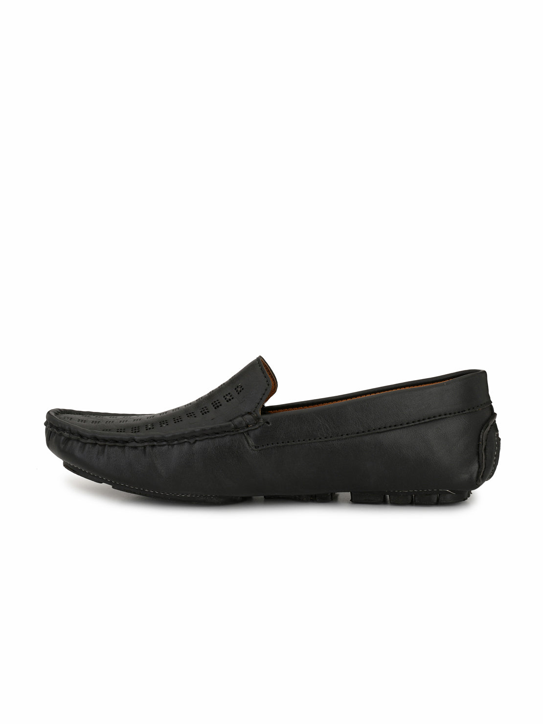 Guava Men's Black Casual Slip On Driving Loafers (GV15JA605)
