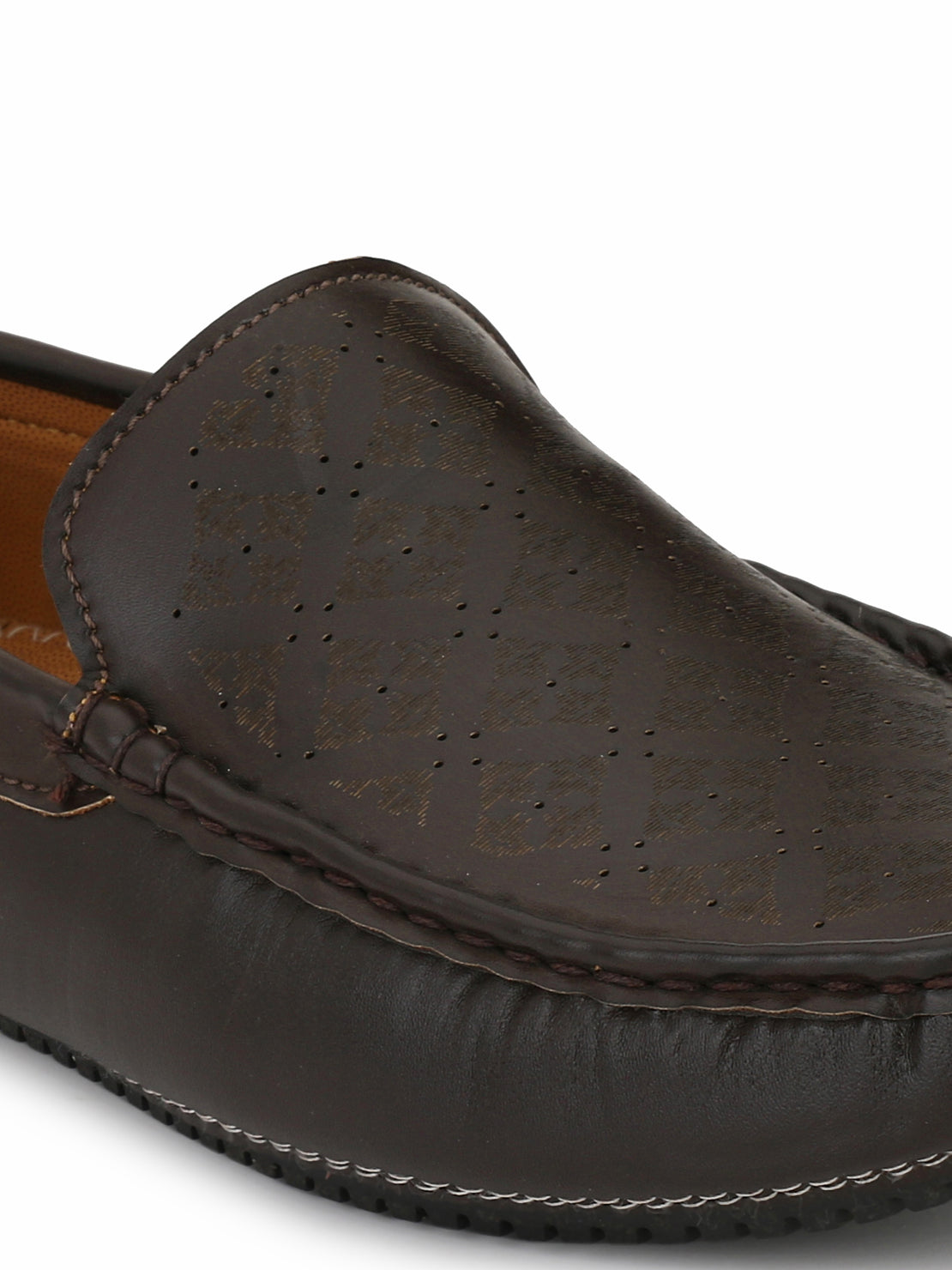 Guava Men's Brown Casual Slip On Driving Loafers (GV15JA607)