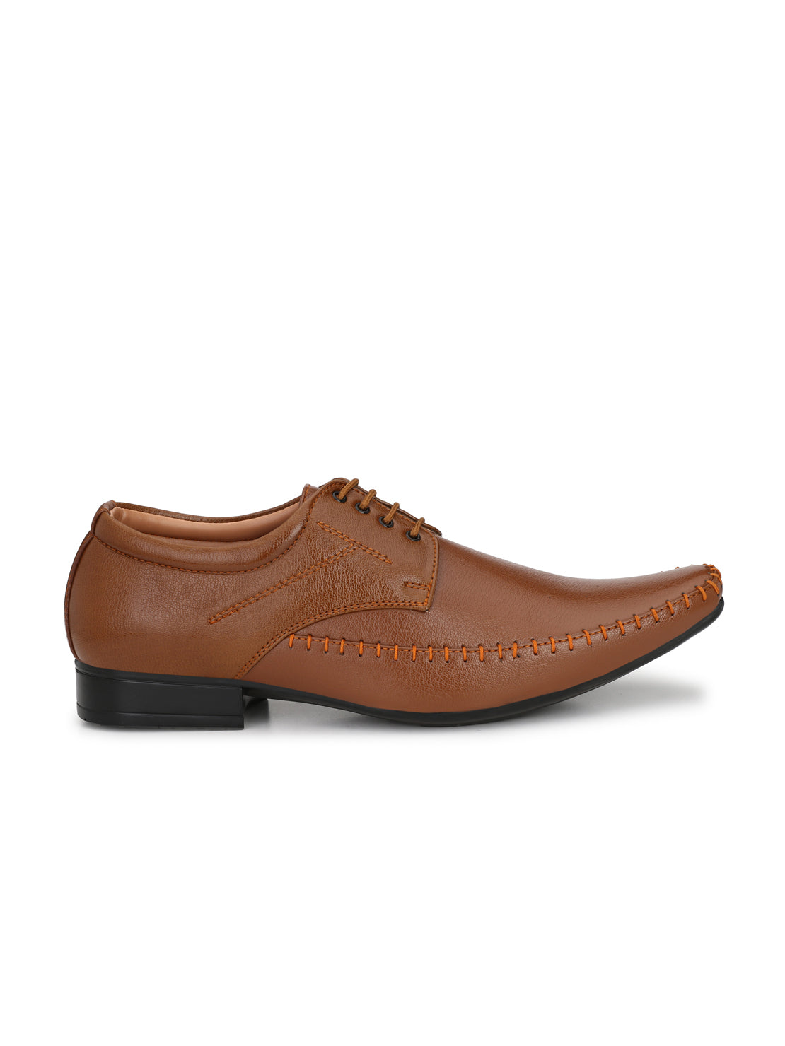 Guava Men's Tan Derby Lace Up Formal Shoes (GV15JA628)