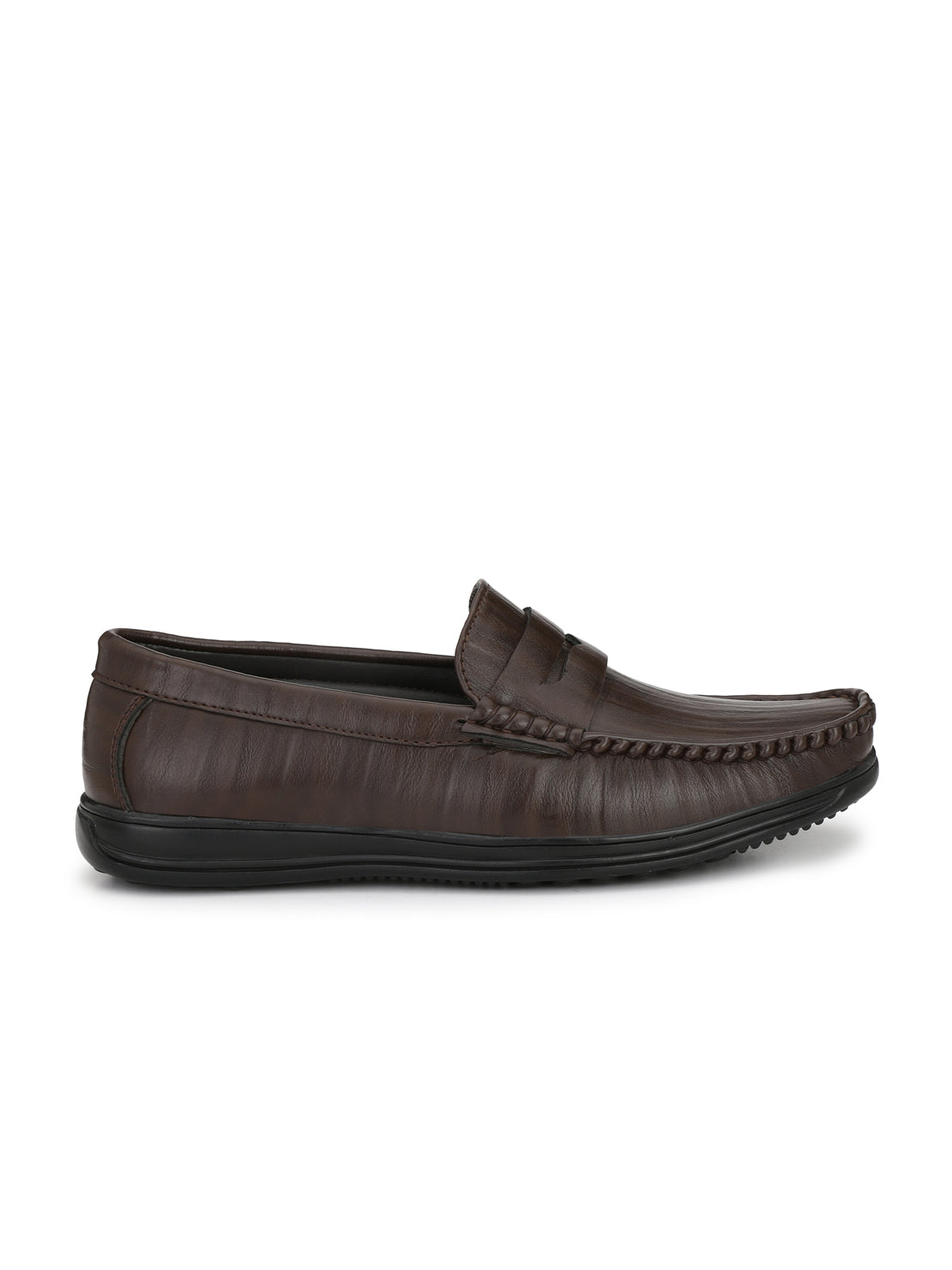 Guava Men's Brown Stylish Slip On Driving Loafers (GV15JA643)