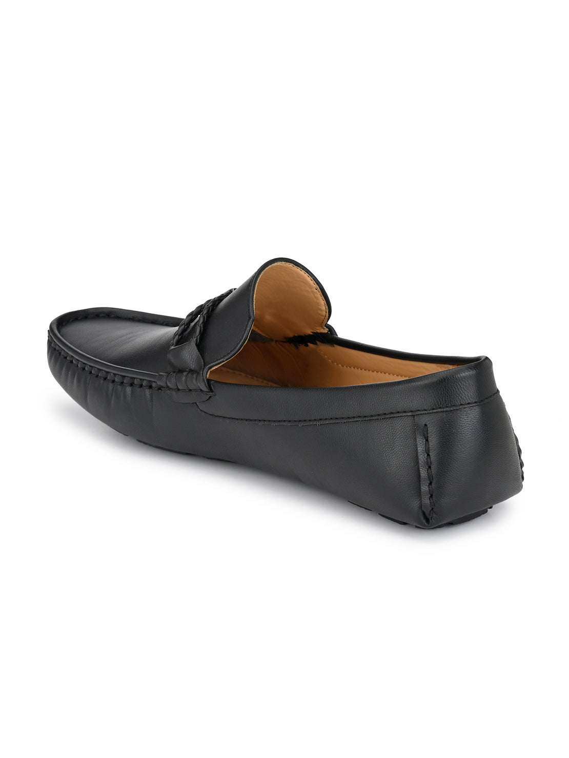 Guava Men's Black Stylish Slip On Driving Loafers (GV15JA669)