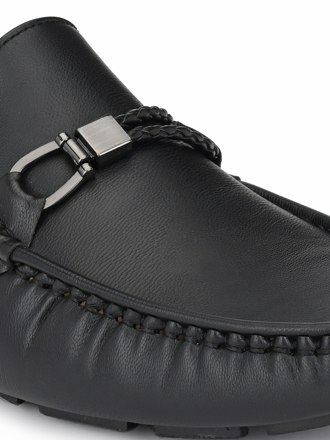 Guava Men's Black Stylish Slip On Driving Loafers (GV15JA669)