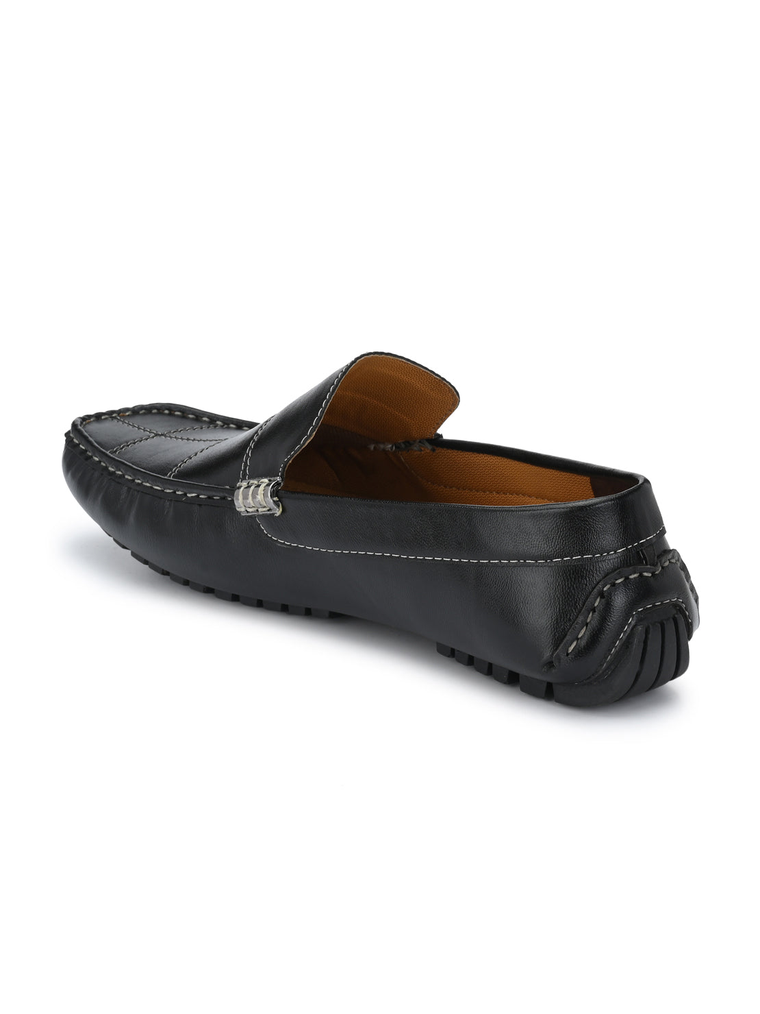Guava Men's Black Stylish Slip On Driving Loafers (GV15JA674)
