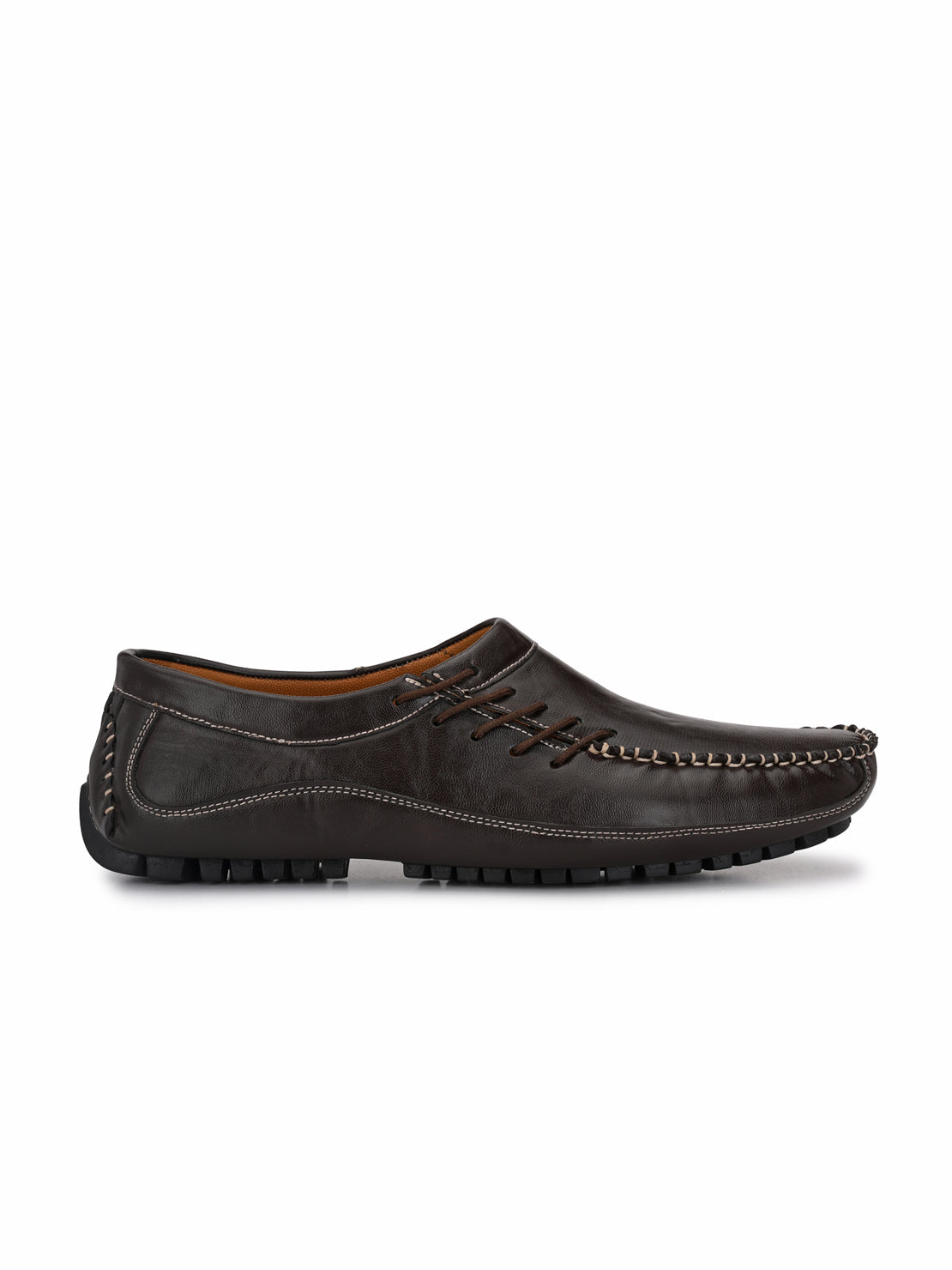 Guava Men's Brown Stylish Slip On Driving Loafers (GV15JA678)