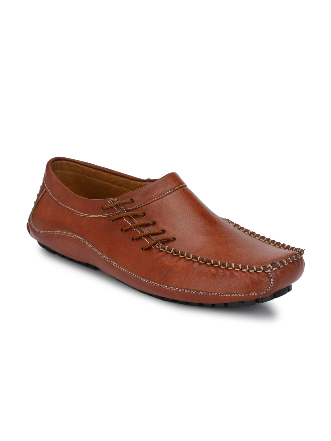 Guava Men's Tan Stylish Slip On Driving Loafers (GV15JA679)