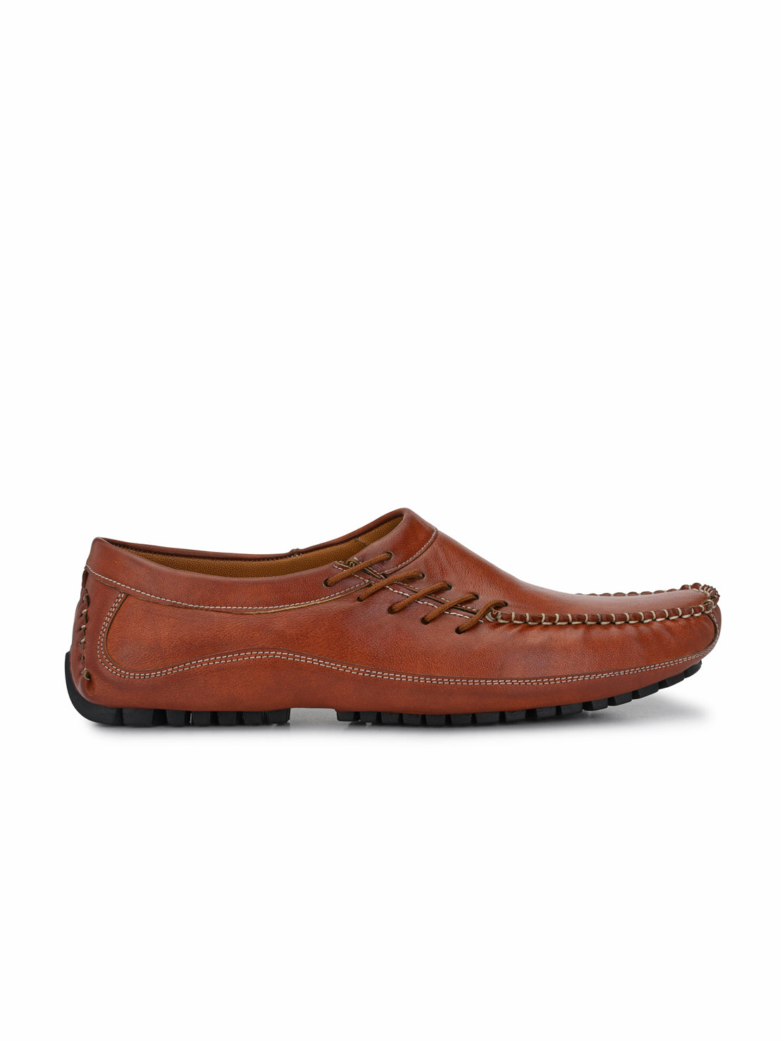 Guava Men's Tan Stylish Slip On Driving Loafers (GV15JA679)