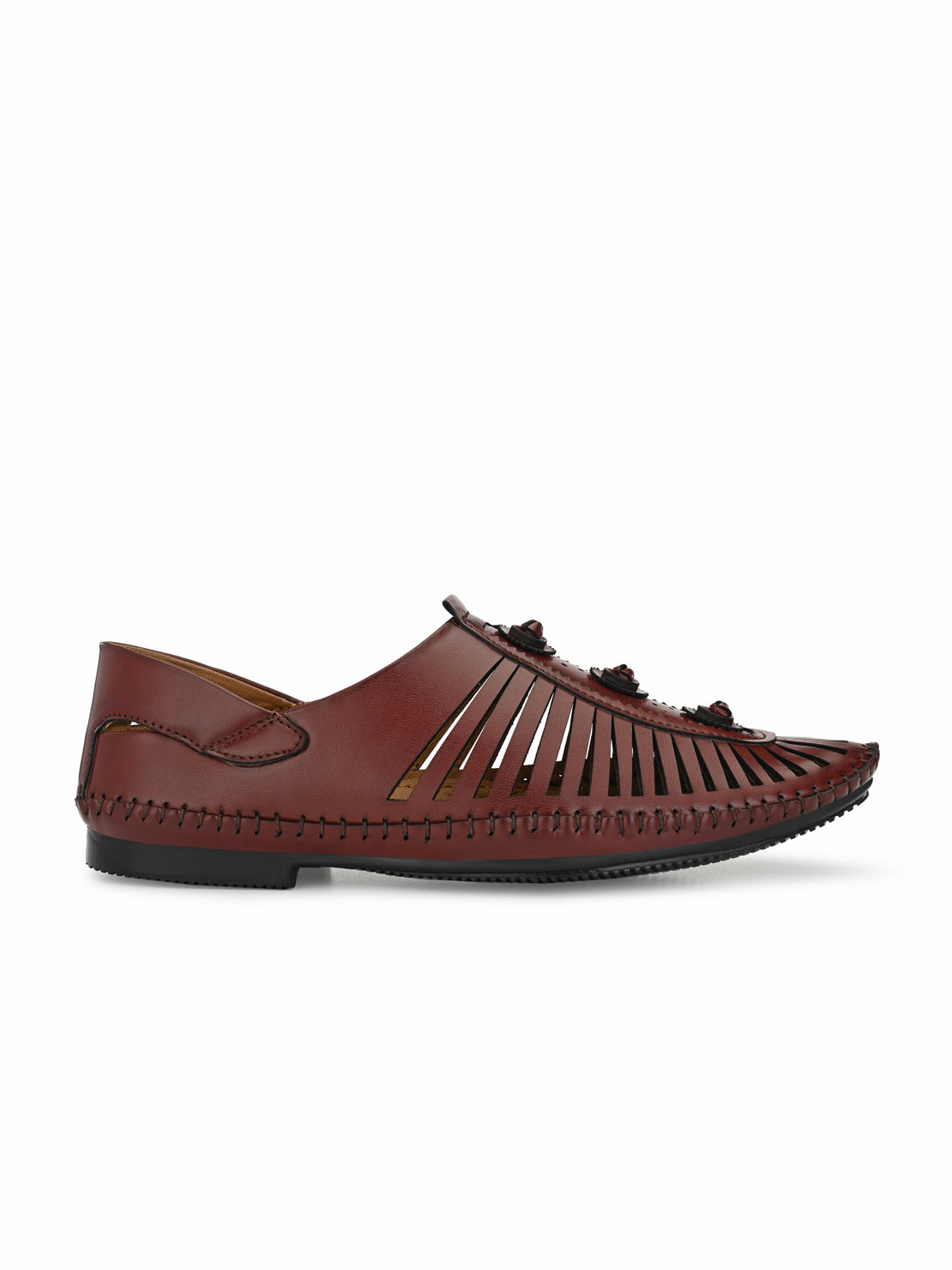 Guava Men's Black Stylish Slip On Driving Loafers (GV15JA691)