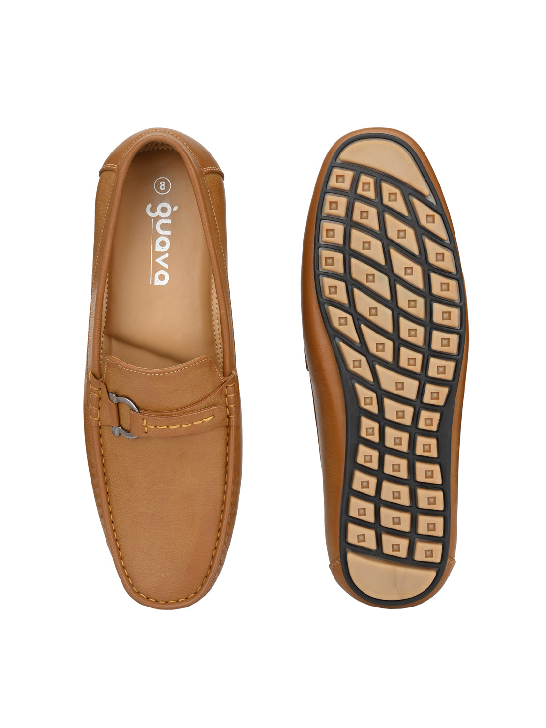 Guava Men's Tan Stylish Slip On Loafers (GV15JA694)