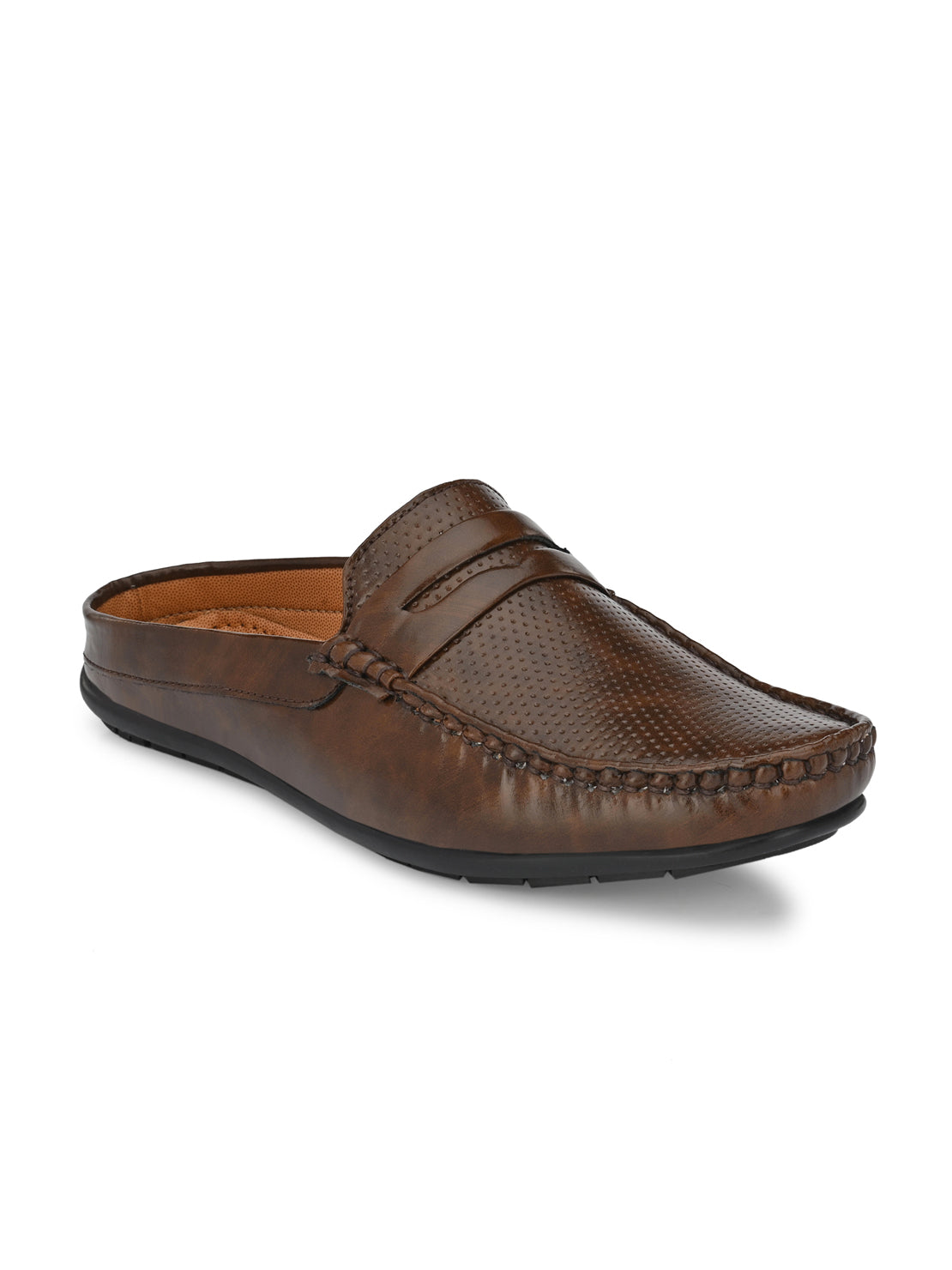 Guava Men's Brown Casual Mule Slip On Loafers (GV15JA727)