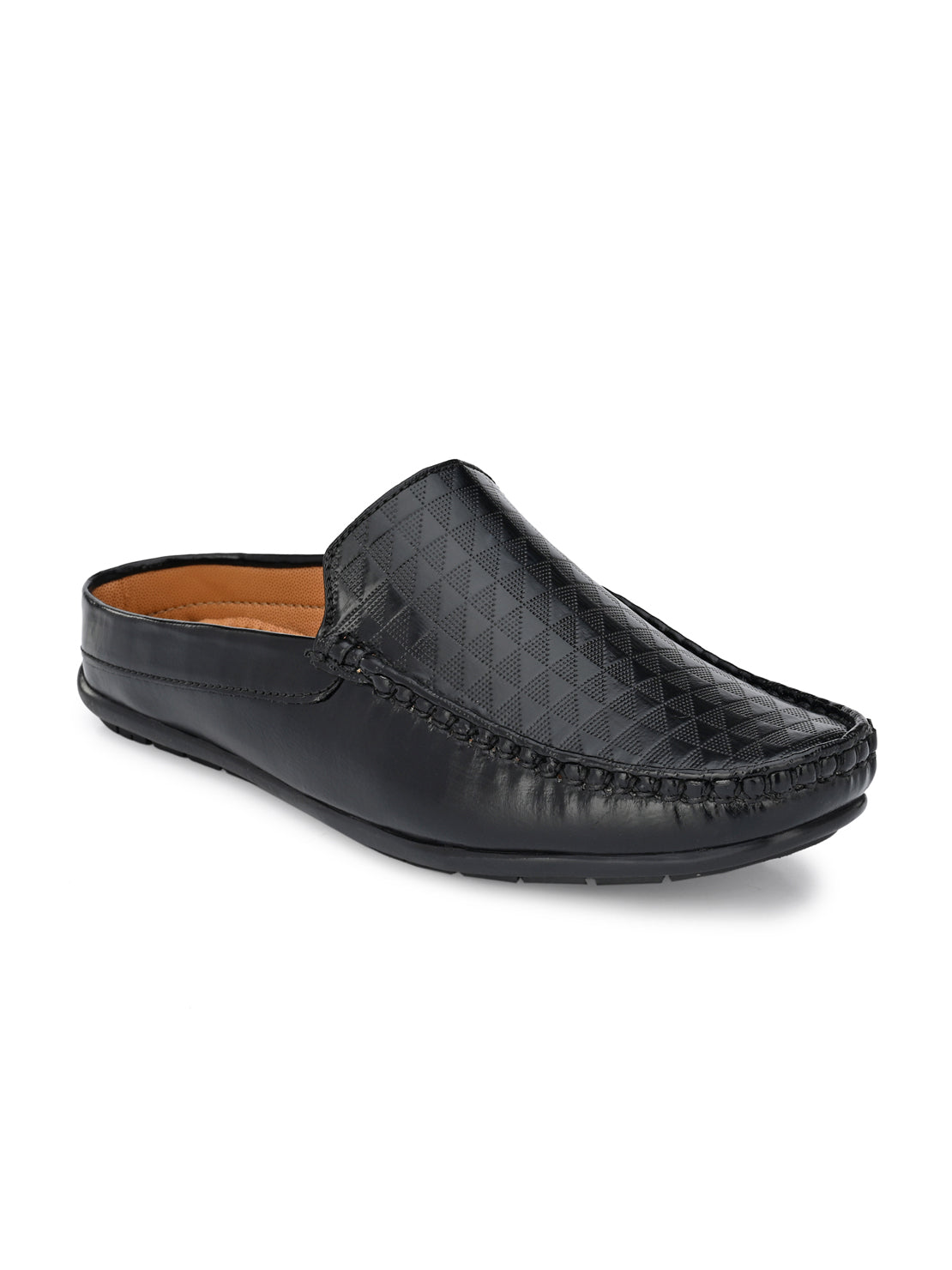 Guava Men's Black Casual Mule Slip On Loafers (GV15JA729)
