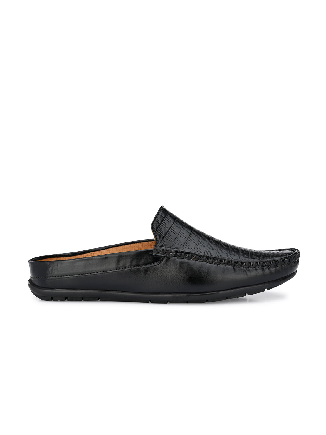 Guava Men's Black Casual Mule Slip On Loafers (GV15JA729)