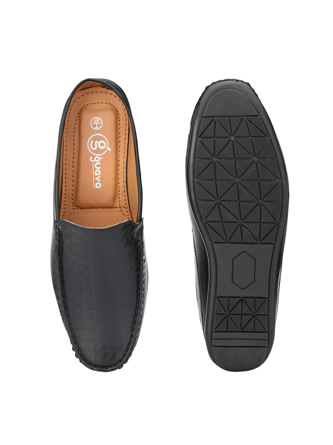 Guava Men's Black Casual Mule Slip On Loafers (GV15JA729)