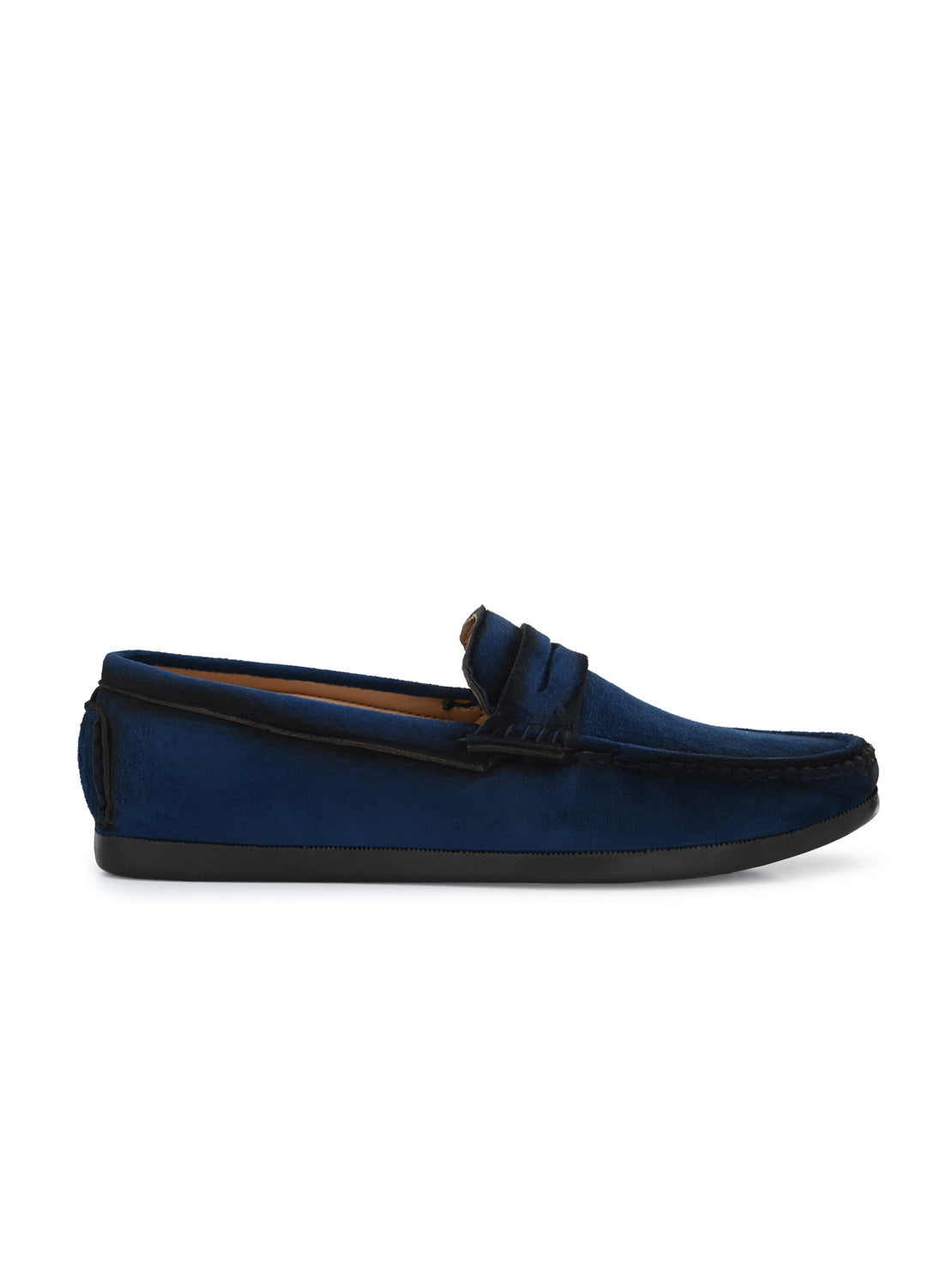 Guava Men's Blue Charming Velvet Slip On Loafers (GV15JA735)