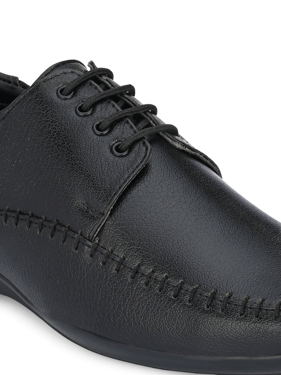 Guava Men's Black Derby Lace Up Formal Shoes (GV15JA740)