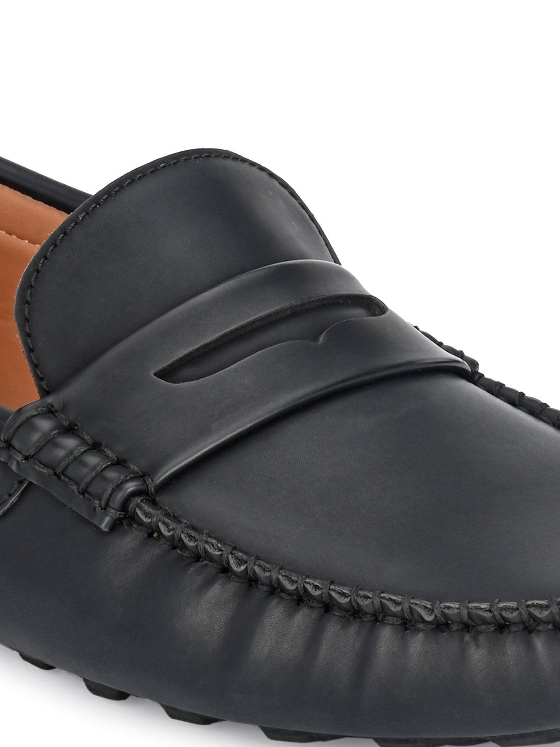 Guava Men's Black Casual Slip On Driving Loafers (GV15JA745)
