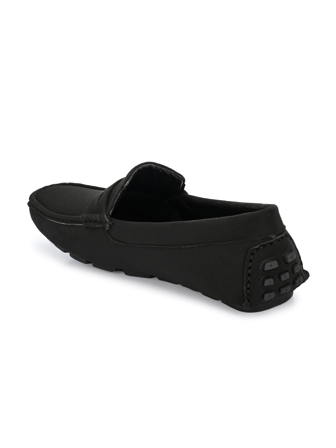 Guava Men's Black Casual Slip On Driving Loafers (GV15JA751)