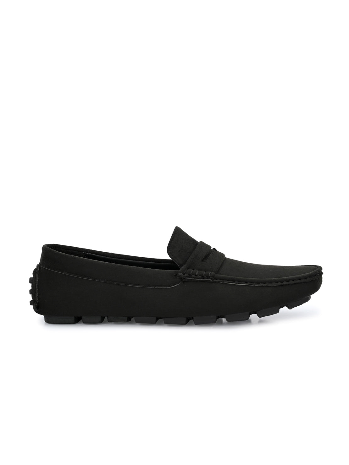 Guava Men's Black Casual Slip On Driving Loafers (GV15JA751)