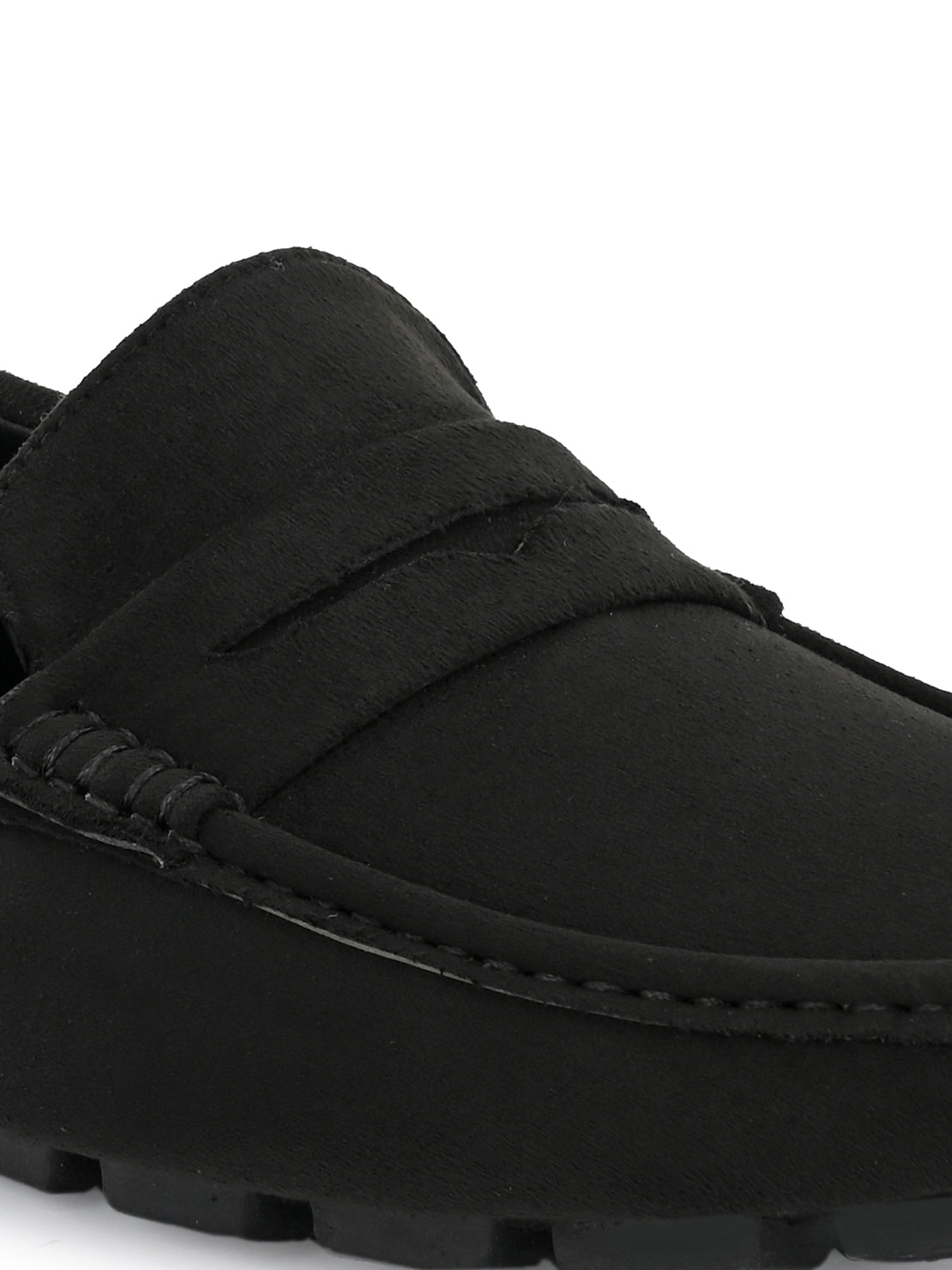Guava Men's Black Casual Slip On Driving Loafers (GV15JA751)