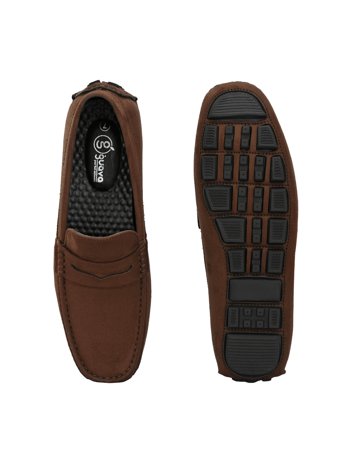Guava Men's Brown Casual Slip On Driving Loafers (GV15JA752)