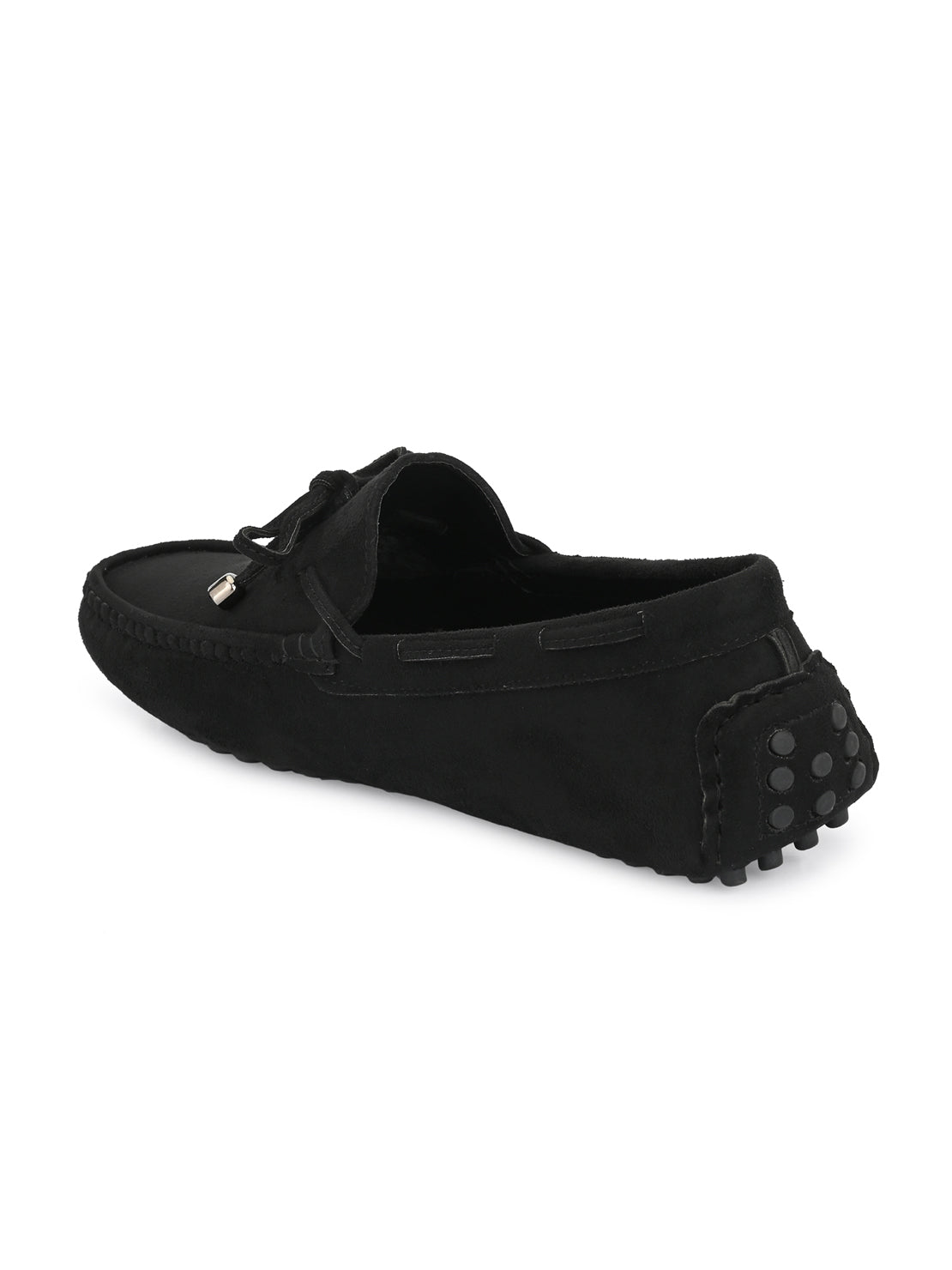Guava Men's Black Casual Slip On Driving Loafers (GV15JA756)