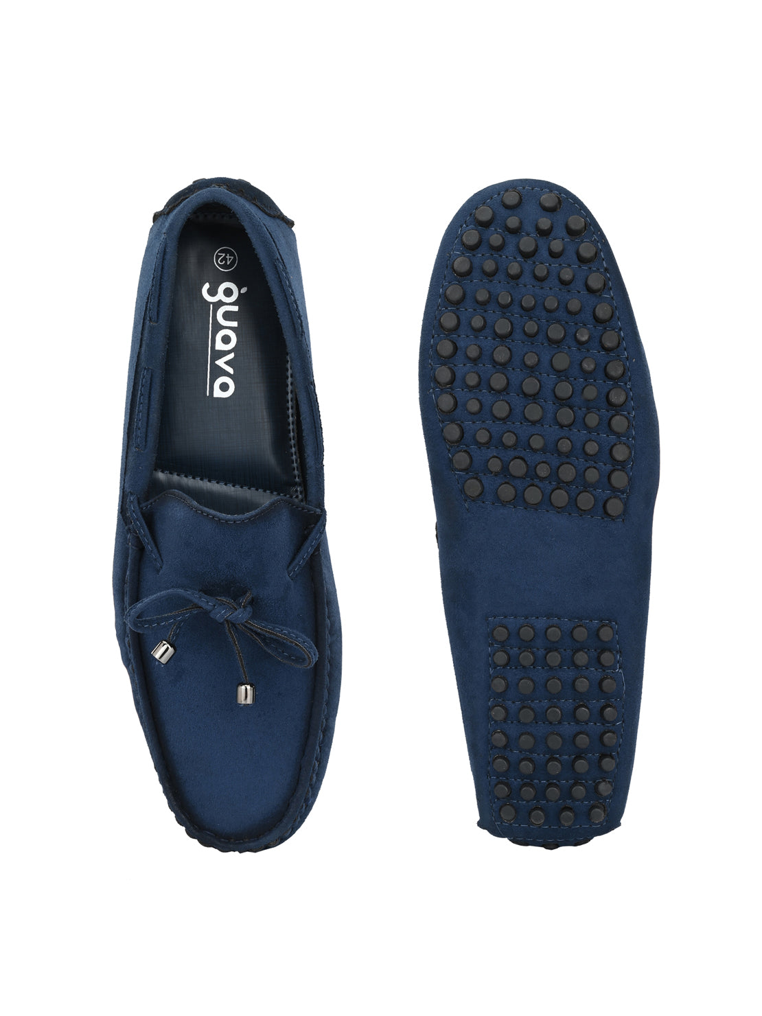 Guava Men's Blue Casual Slip On Driving Loafers (GV15JA759)