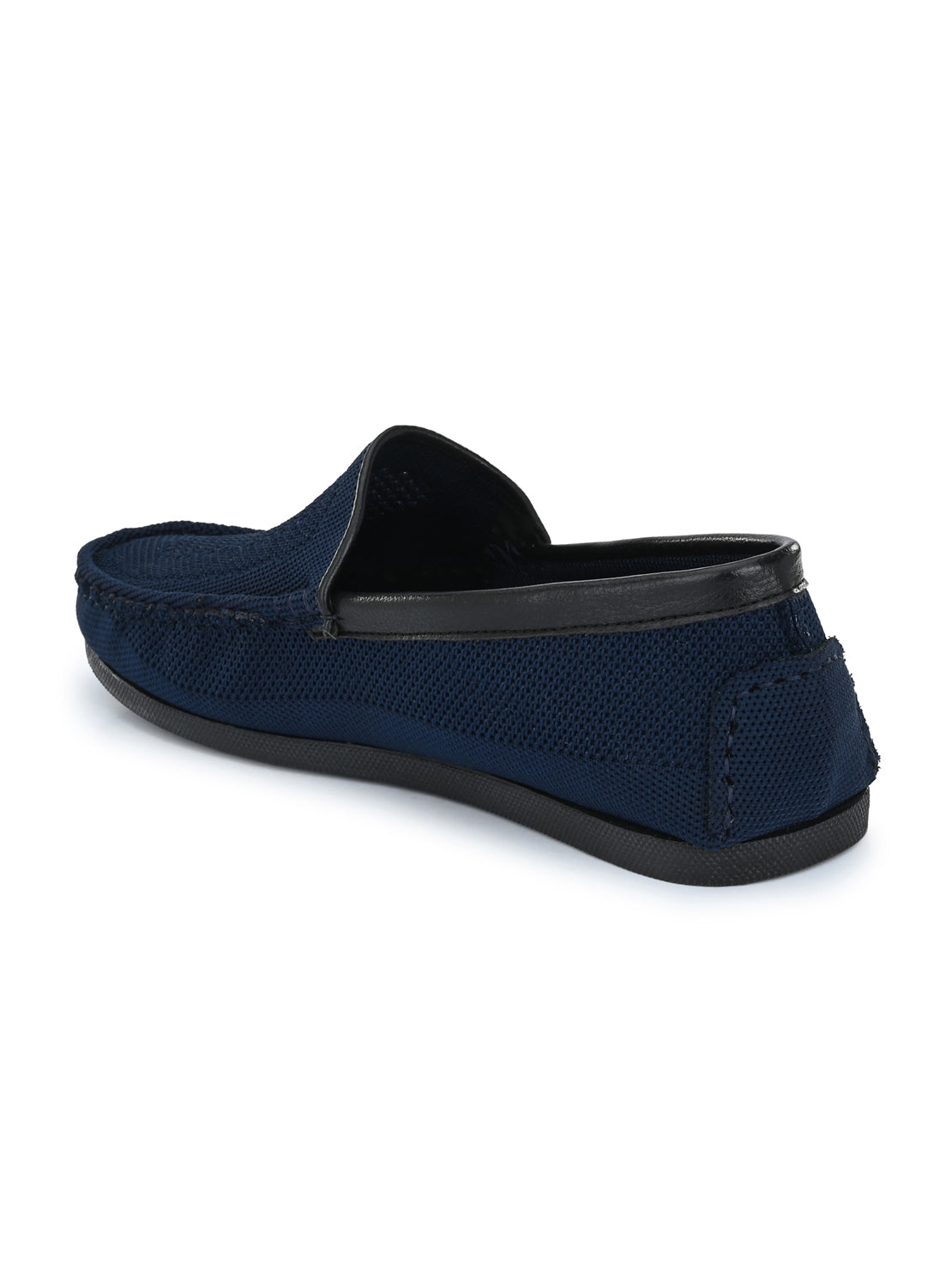 Guava Men's Blue Knitted Slip On Driving Loafers (GV15JA762)