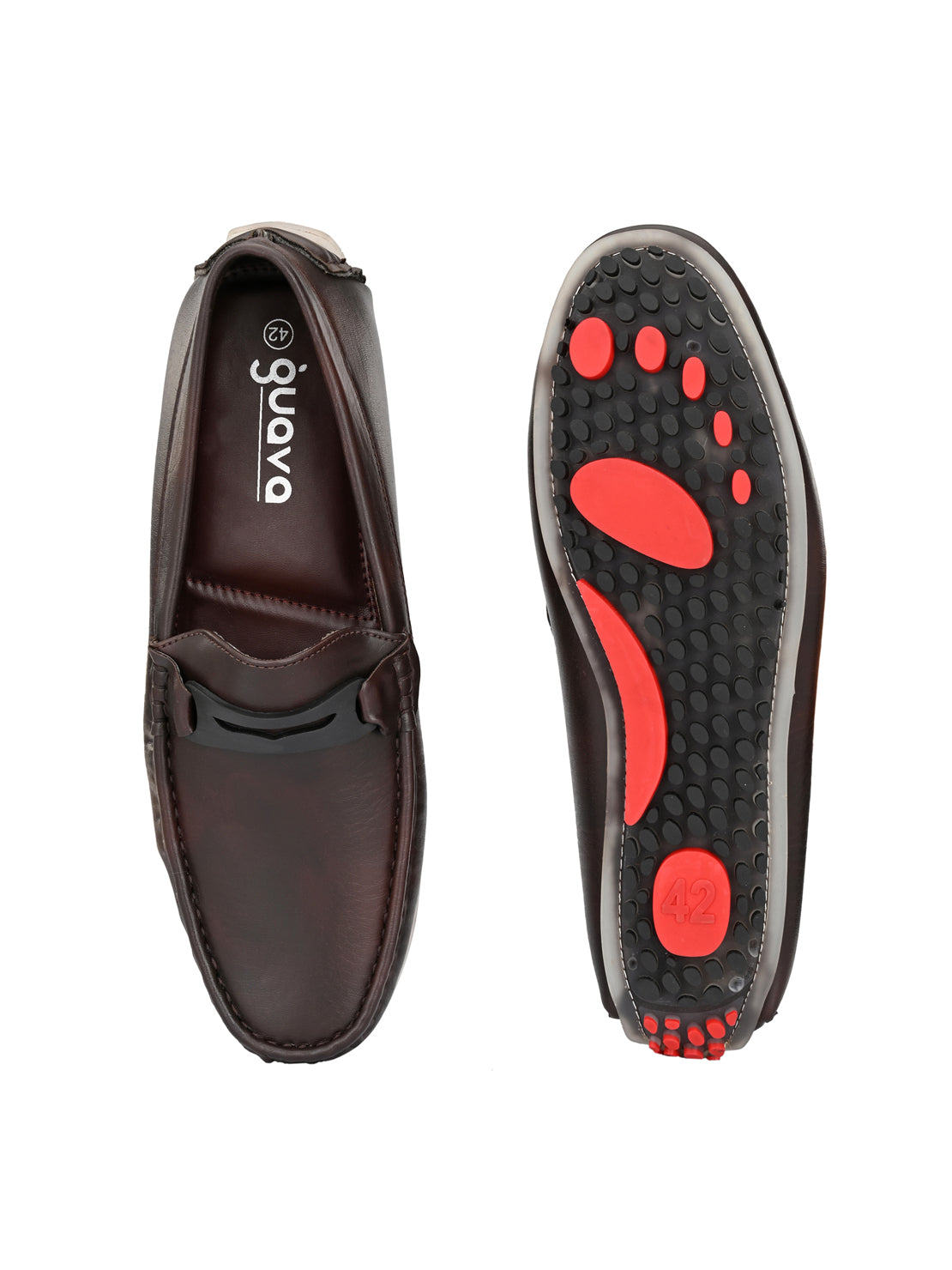 Guava Men's Brown Casual Slip On Driving Loafers (GV15JA764)