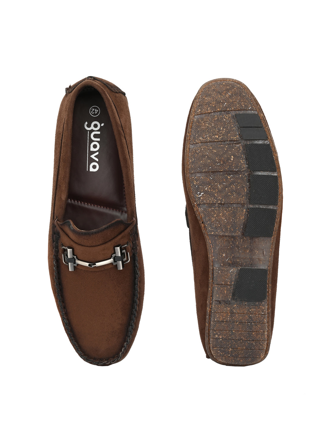 Guava Men's Brown Casual Slip On Driving Loafers (GV15JA765)
