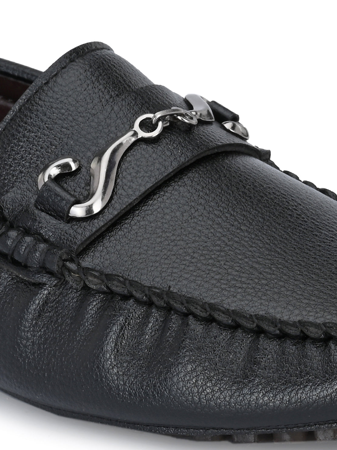 Guava Men's Black Casual Slip On Driving Loafers (GV15JA769)