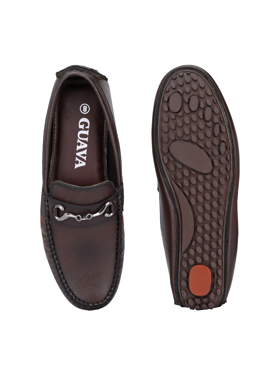 Guava Men's Brown Casual Slip On Driving Loafers (GV15JA770)