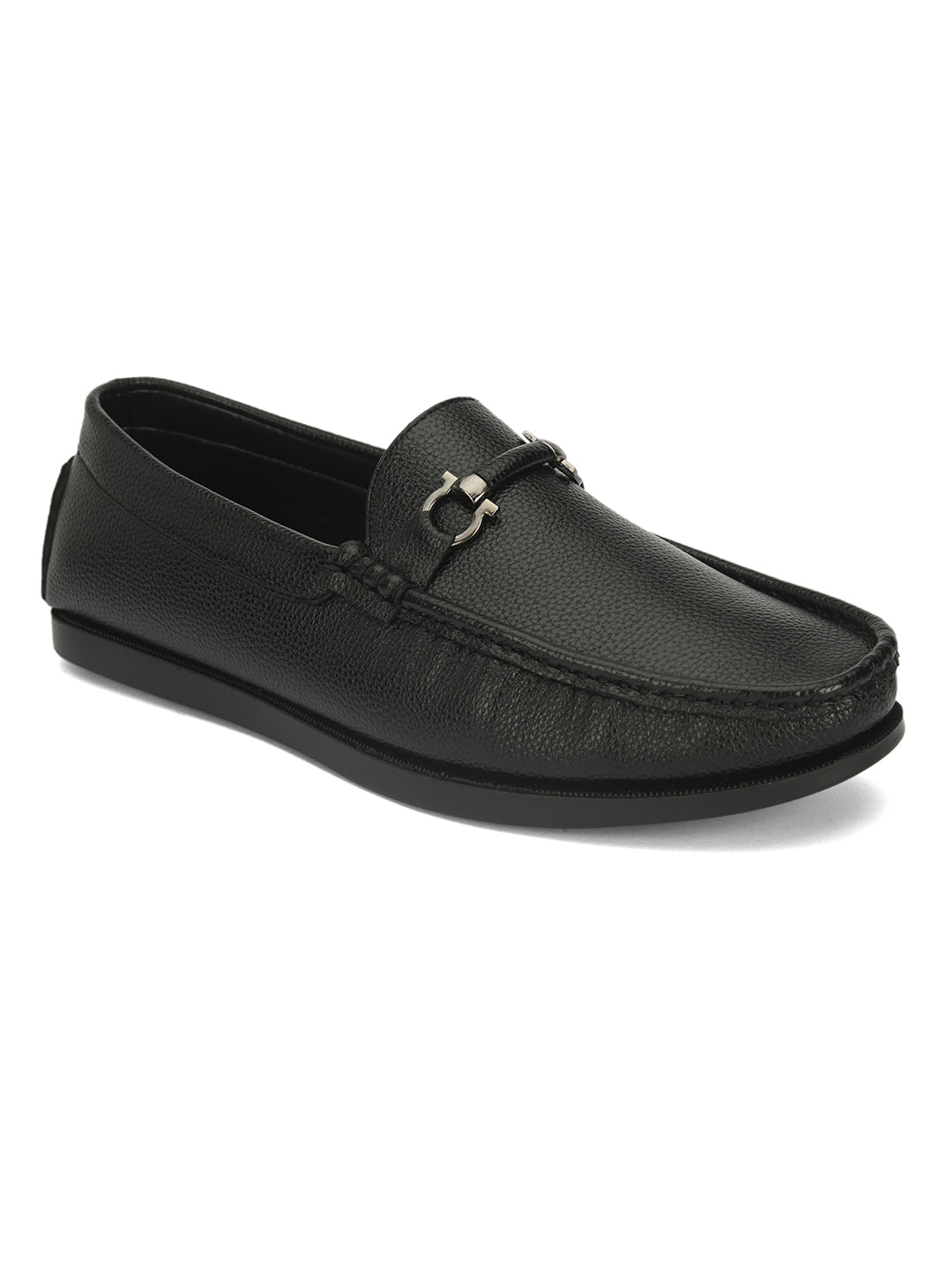 Guava Men's Black Casual Slip On Driving Loafers (GV15JA772)