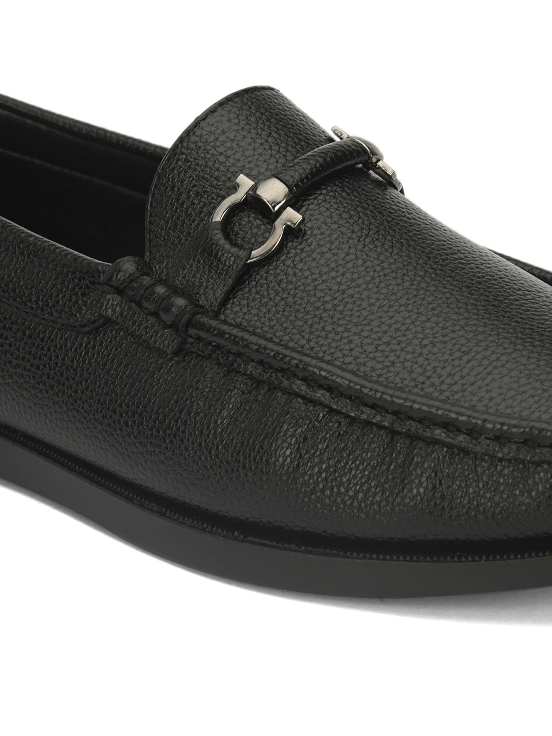 Guava Men's Black Casual Slip On Driving Loafers (GV15JA772)
